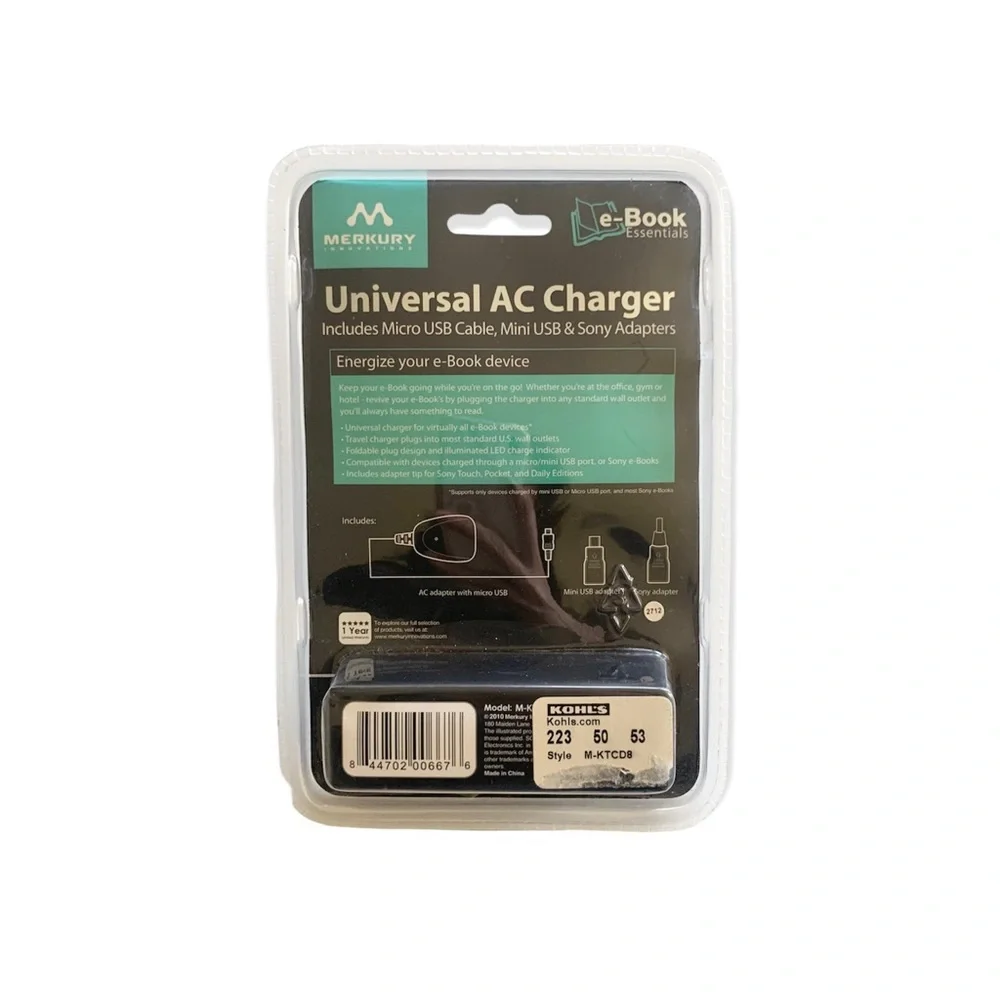 🌸New🌸 Sealed Merkury Universal AC Charger